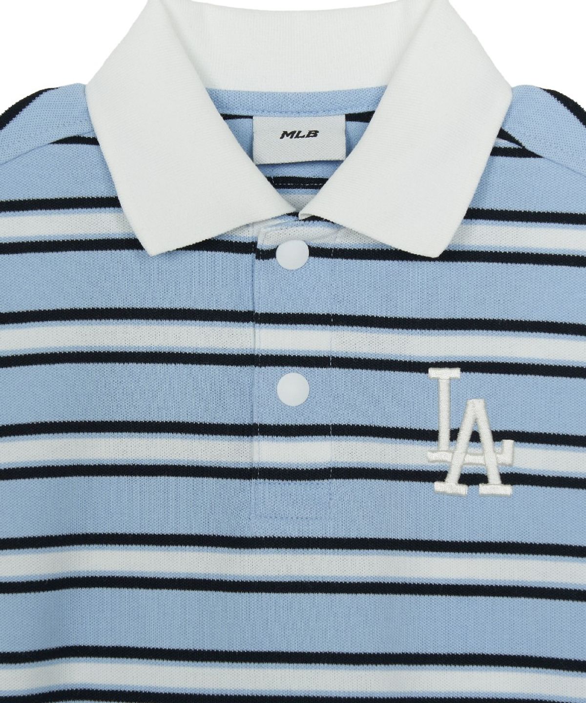 엠엘비 키즈(MLB KIDS) 바시티 럭비 반팔 티셔츠 LA (L.Blue)