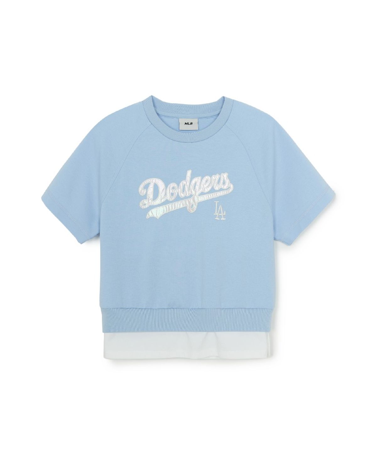 엠엘비 키즈(MLB KIDS) 스트릿 베이직 레이어드 티셔츠세트(여아) LA (L.Blue)