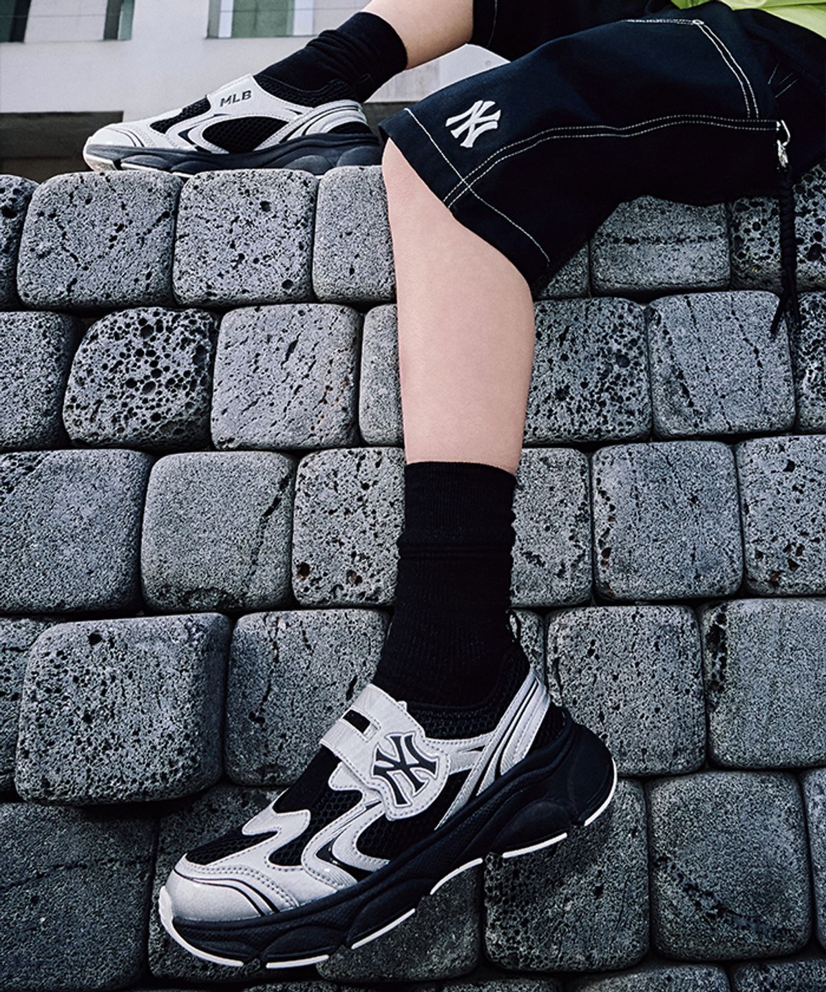 엠엘비 키즈(MLB KIDS) 에이스 러너 라이트 NY (Black)
