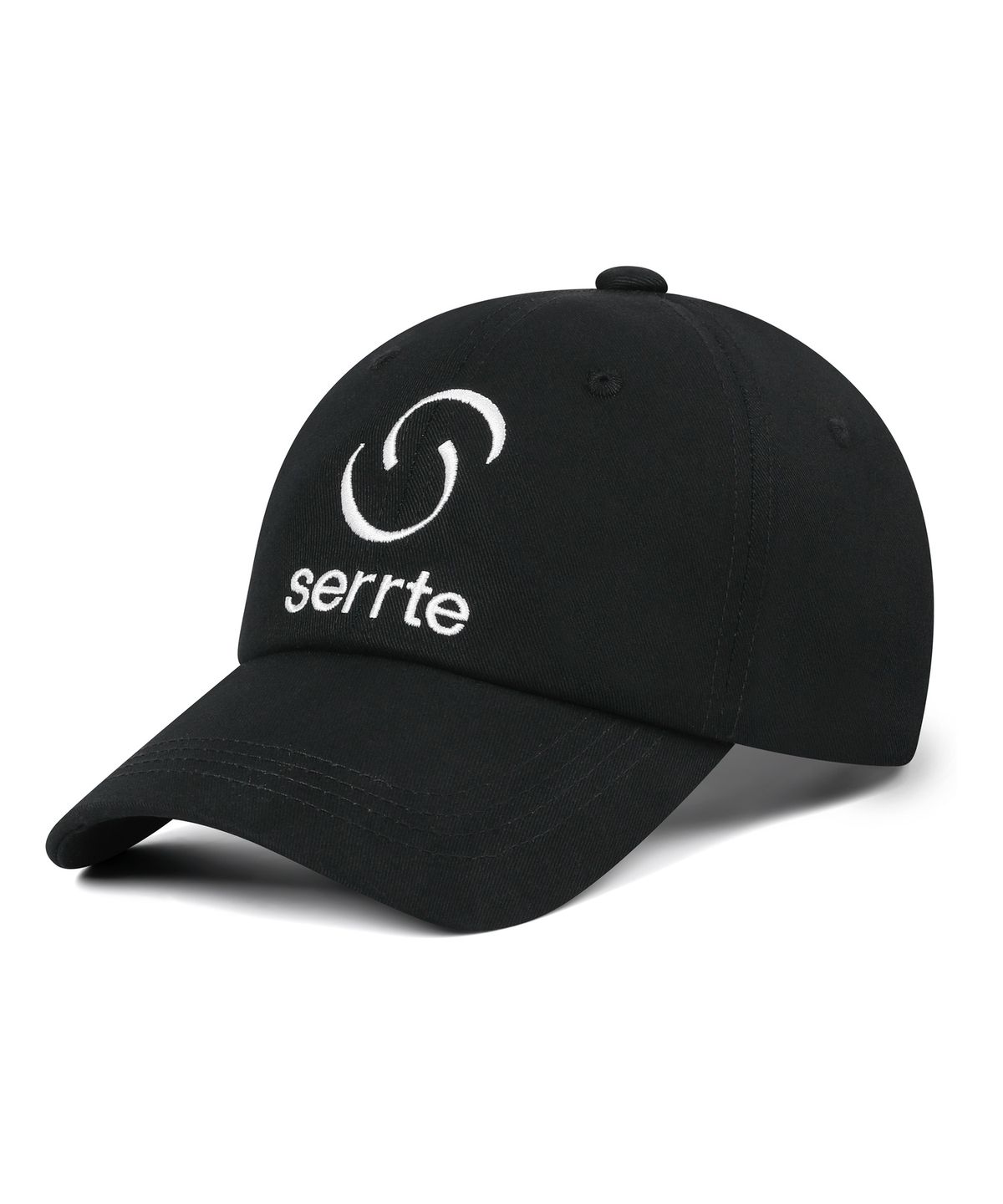 세르테(SERRTE) 베이직 로고 볼캡 남녀공용 블랙