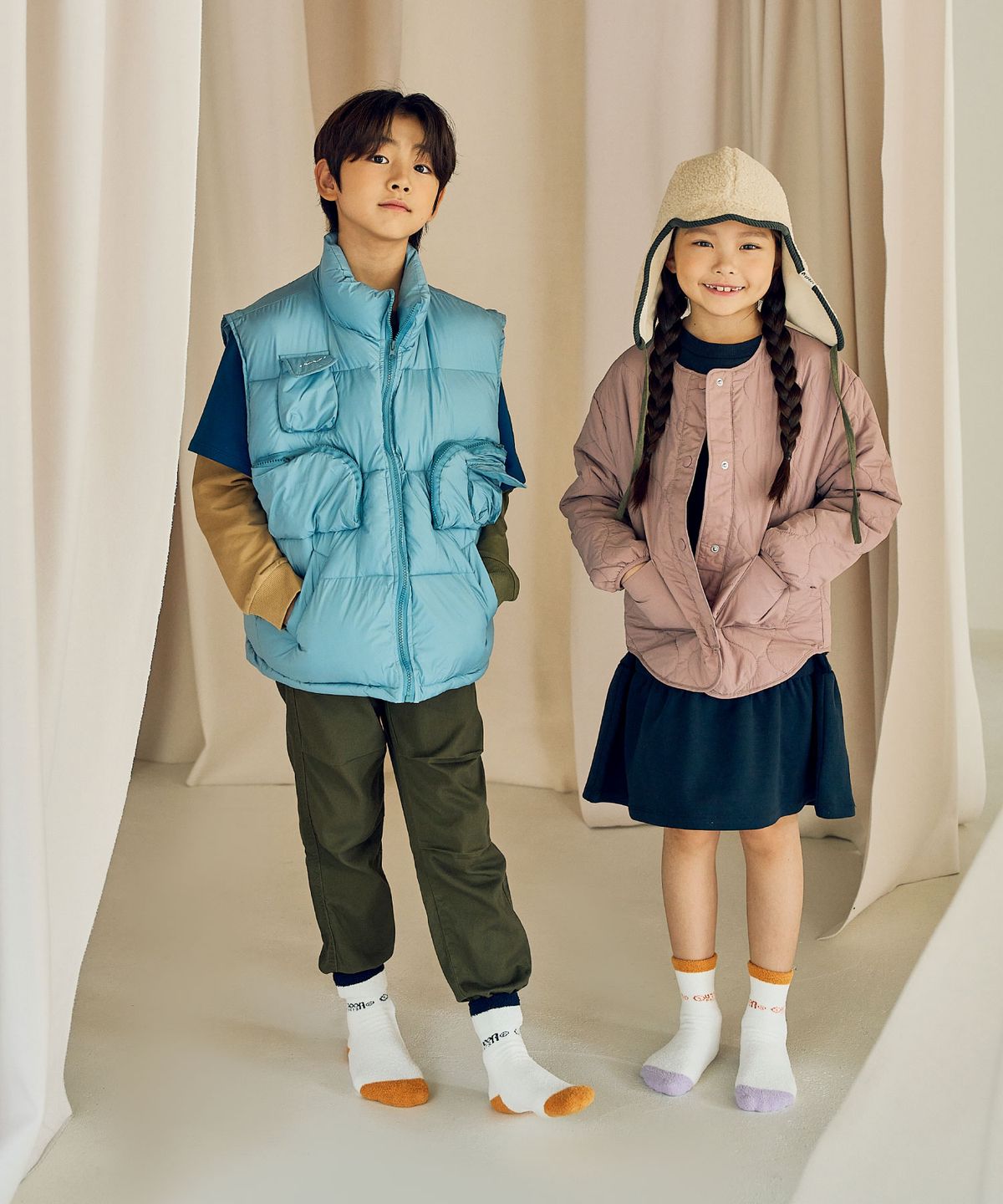 아웃도어 프로덕츠 키즈(OUTDOOR PRODUCTS KIDS) 소프트 웜 중목 양말 3족