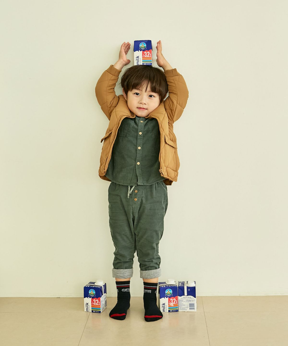 아웃도어 프로덕츠 키즈(OUTDOOR PRODUCTS KIDS) 스트라이프 중목 양말 5족