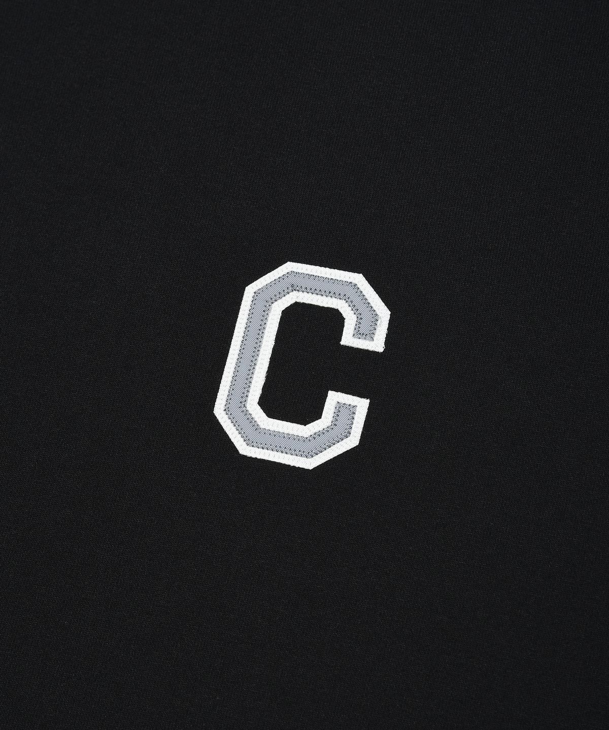 커버낫(COVERNAT) 쿨 코튼 샤인 C 로고 티셔츠 블랙