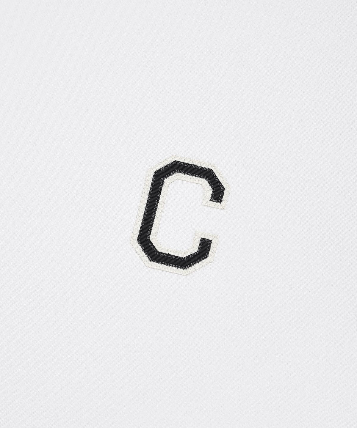 커버낫(COVERNAT) 쿨 코튼 샤인 C 로고 티셔츠 화이트