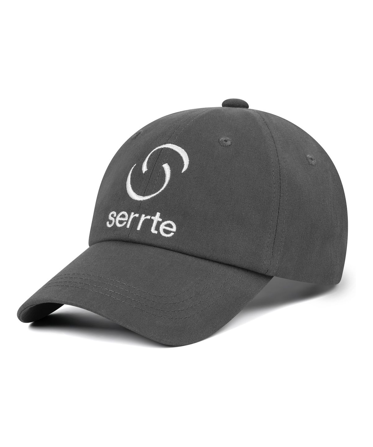 세르테(SERRTE) 베이직 로고 볼캡 남녀공용 에어리 차콜