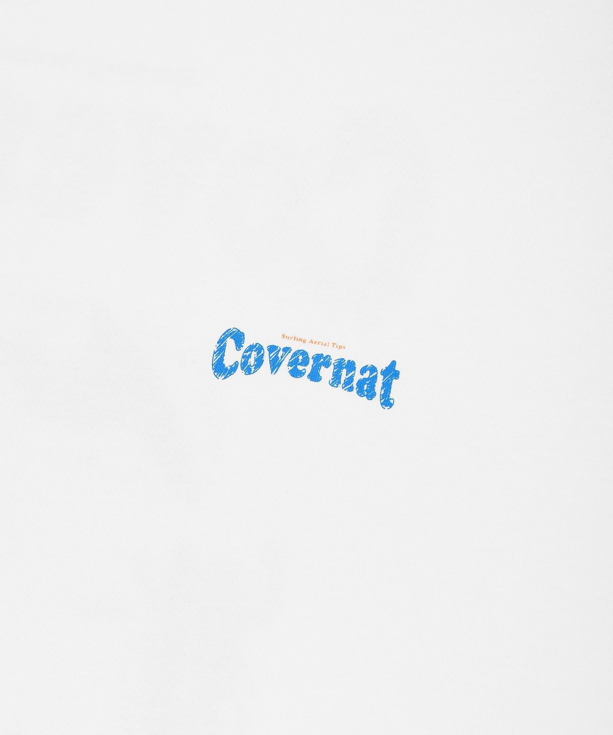 커버낫(COVERNAT) 쿨 코튼 서핑 모션 그래픽 티셔츠 화이트