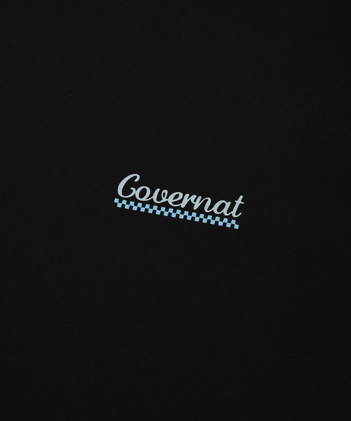 커버낫(COVERNAT) 쿨 코튼 서퍼 덕 그래픽 티셔츠 블랙