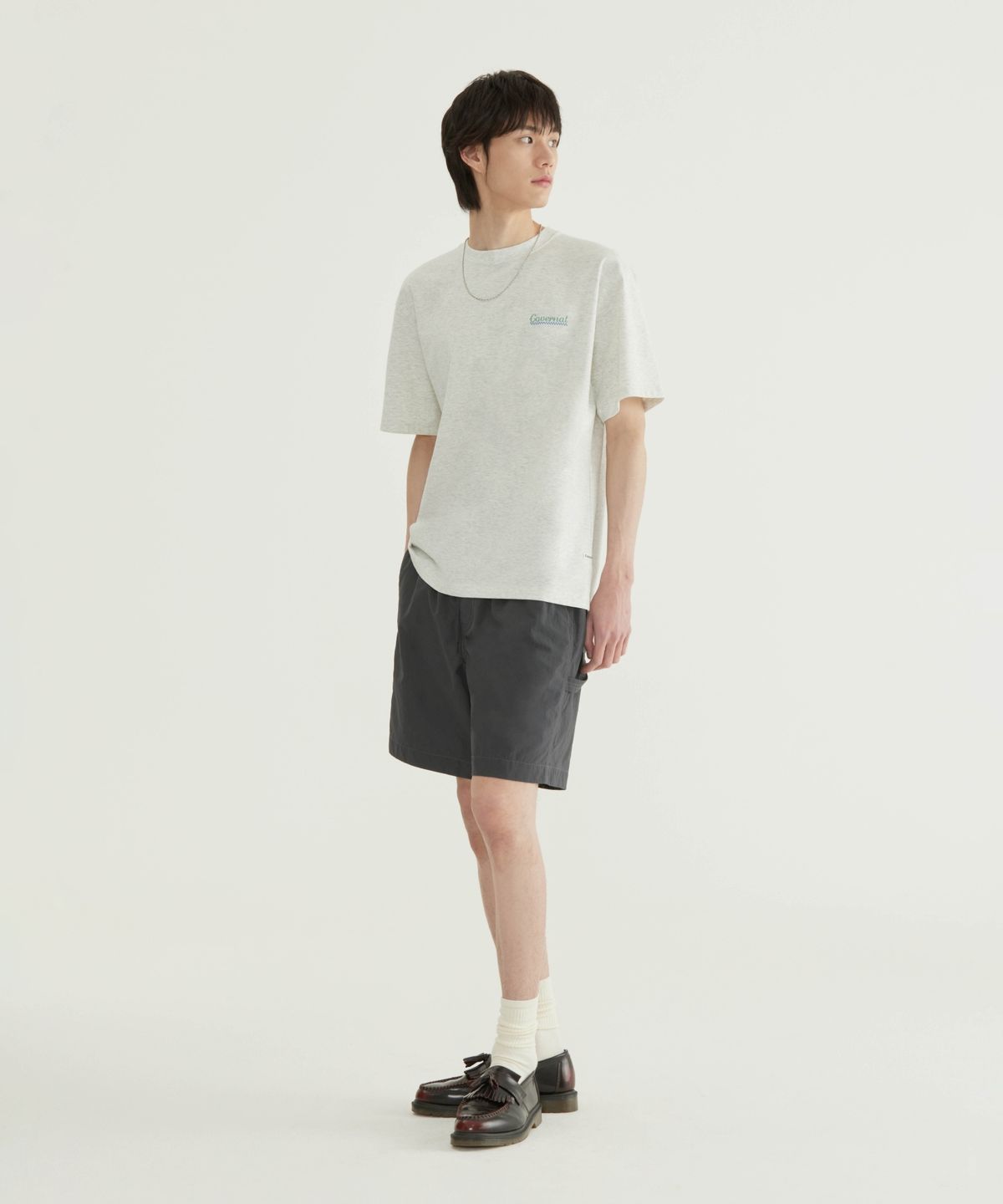 커버낫(COVERNAT) 쿨 코튼 서퍼 덕 그래픽 티셔츠 화이트