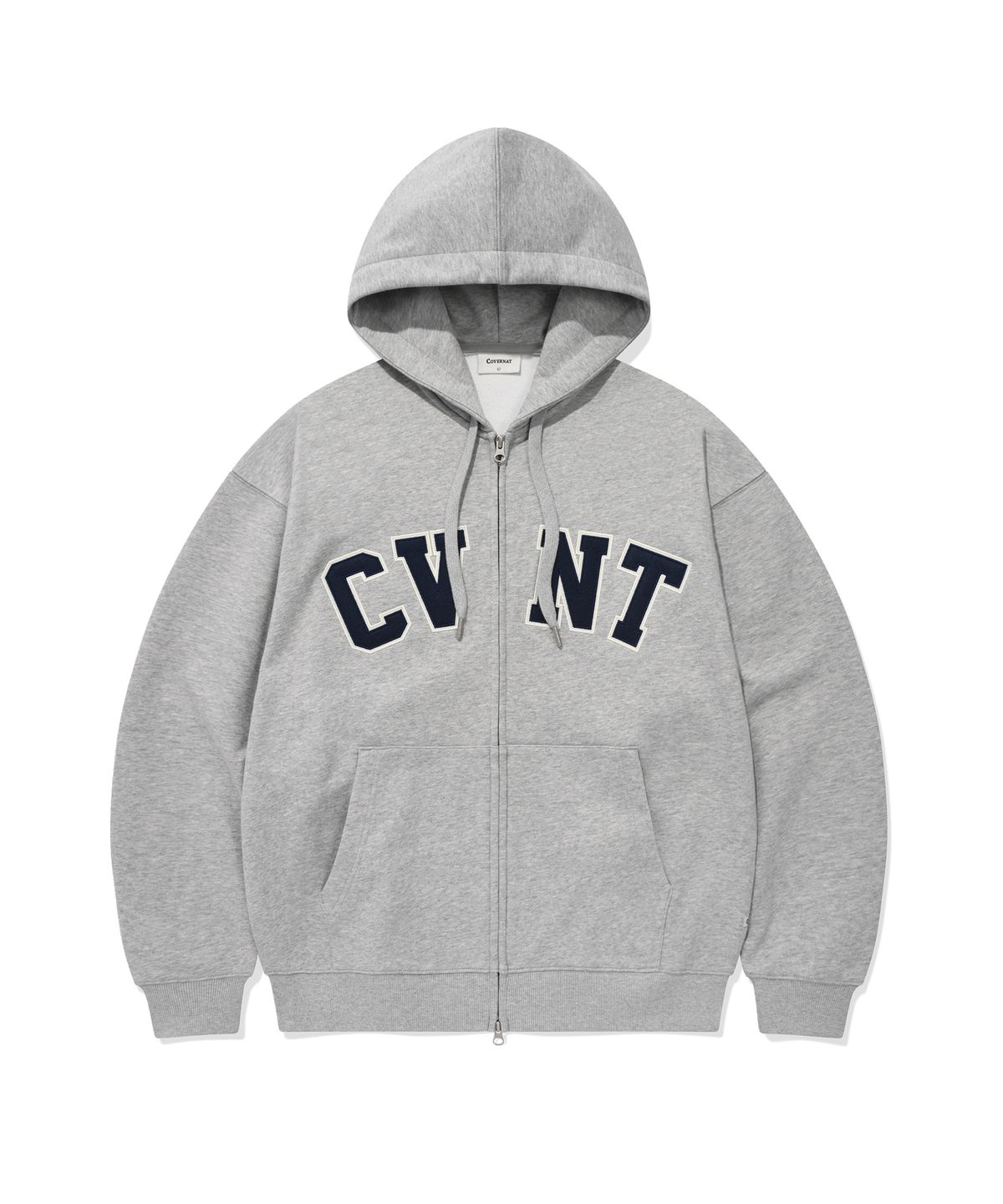 커버낫(COVERNAT) CVNT 후드집업 멜란지 그레이