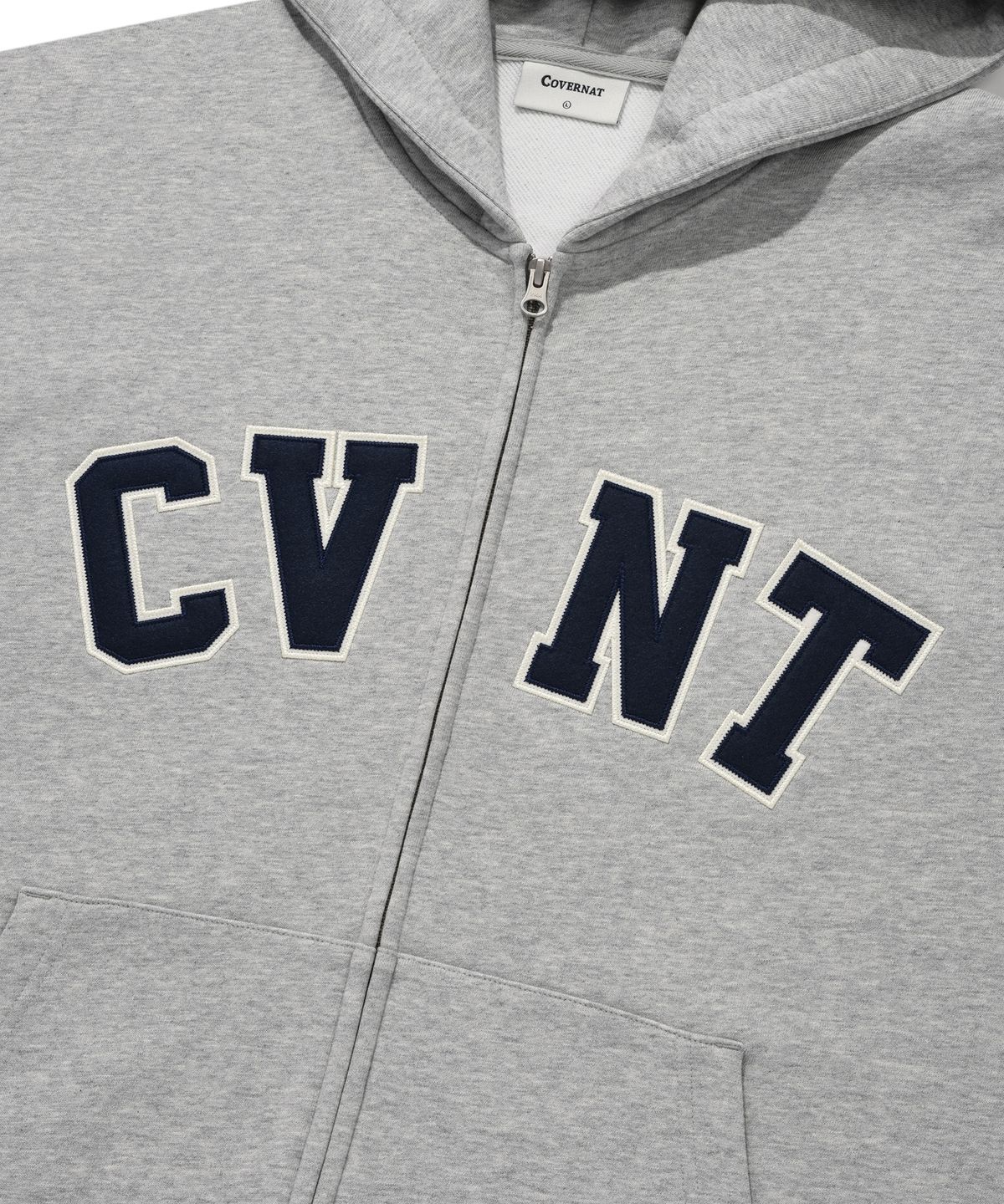 커버낫(COVERNAT) CVNT 후드집업 멜란지 그레이