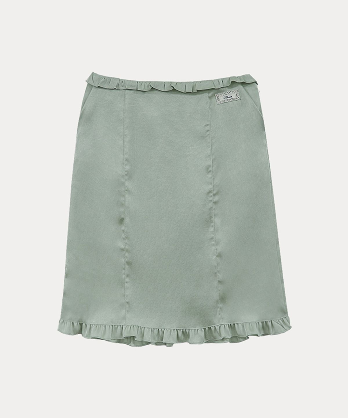 타버트(TARVERT) Diary Frill Midi Skirt - Mint