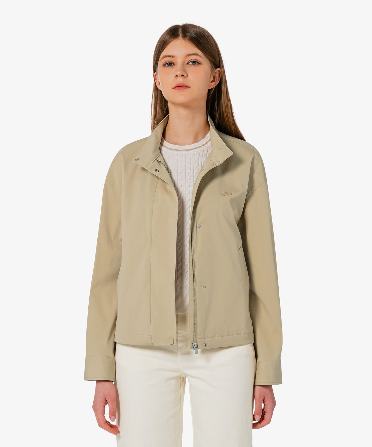 라코스테(LACOSTE) 여성 하이넥 점퍼 BF513E-56G 02S