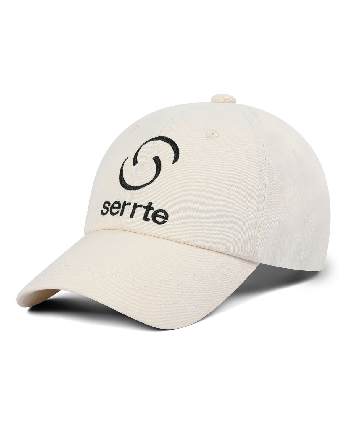 세르테(SERRTE) 베이직 로고 볼캡 남녀공용 바닐라 크림