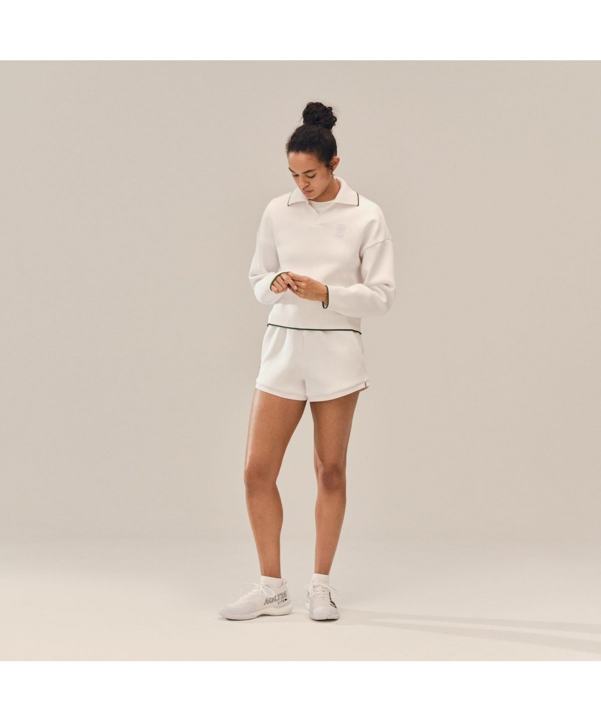 라코스테(LACOSTE) 여성 테니스 헤리티지 스웻셔츠 SF0224-56G 001