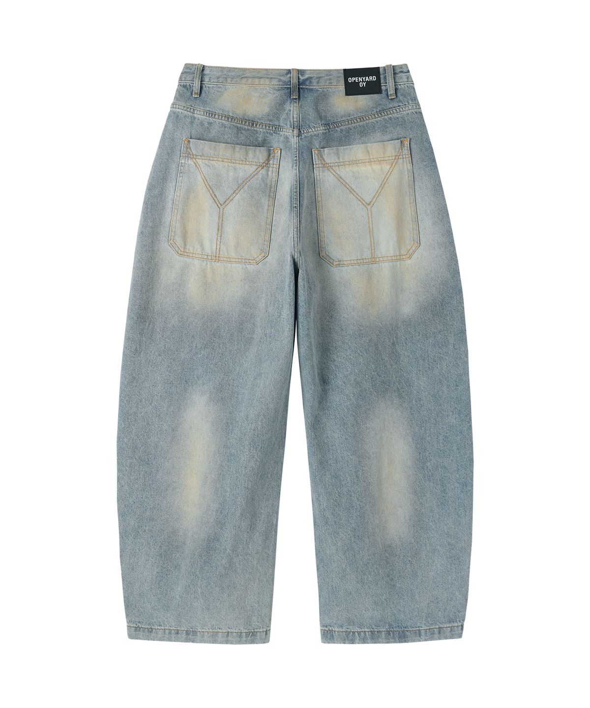 오픈야드(오와이)(OPENYARD(OY)) MUD WIDE VOLUME PANTS - BLUE