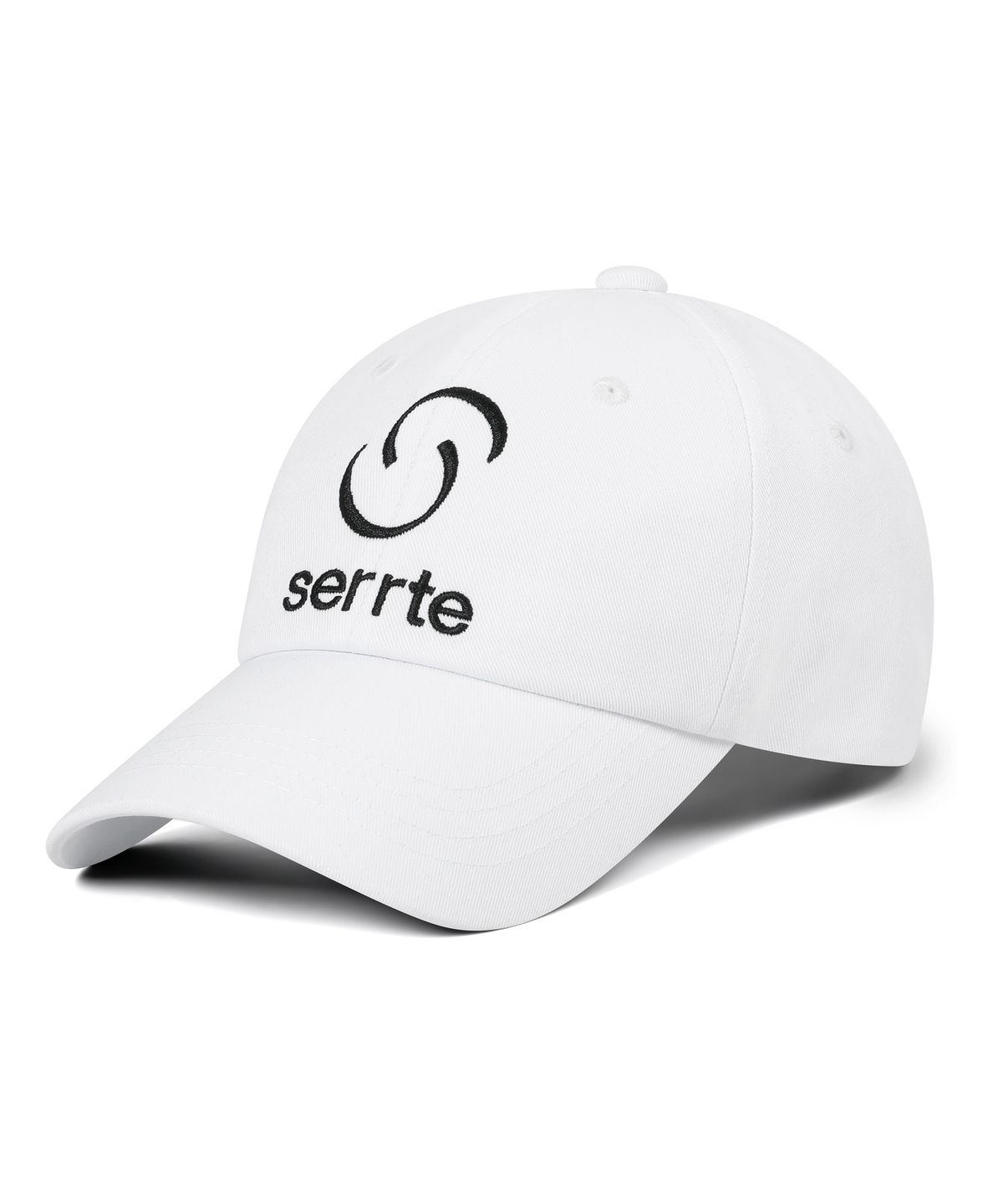 세르테(SERRTE) 베이직 로고 볼캡 남녀공용 퓨어 화이트