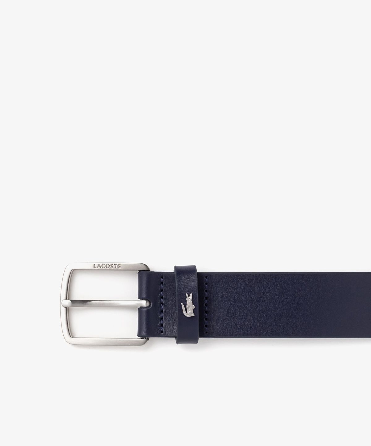 라코스테(LACOSTE) 남성 엘레강스 35MM 실버크록 가죽벨트 RC4082M56G 021