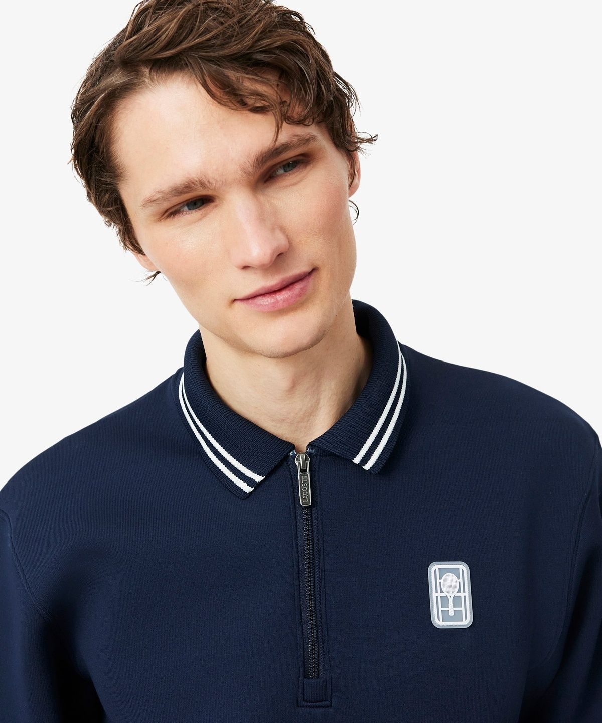 라코스테(LACOSTE) 남성 테니스 헤리티지 반집업 스웻셔츠 SH0271-56G 166