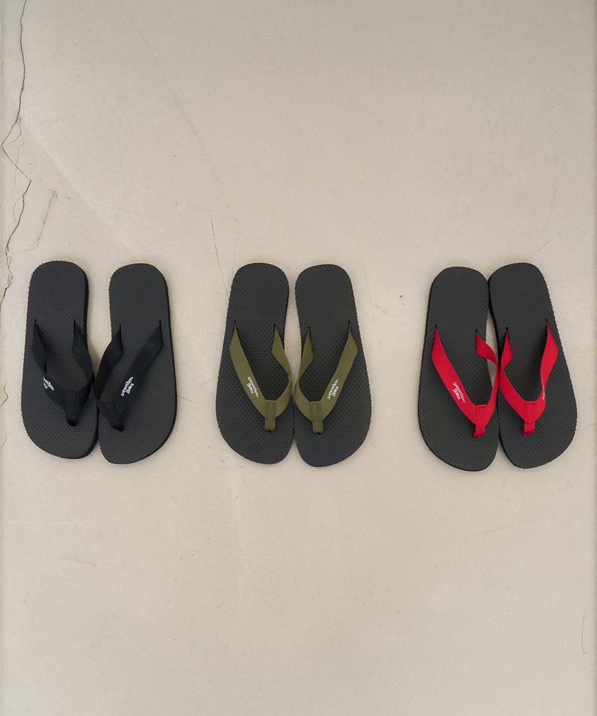 썸웨어버터(SOMEWHEREBUTTER) Wave Logo Flip-Flops - 3Color