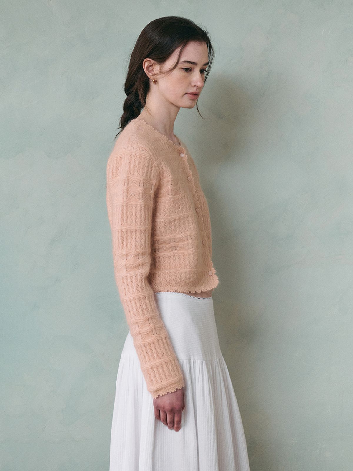 르니나(LENINA) DALENA scasi mohair knit cardigan_PINK