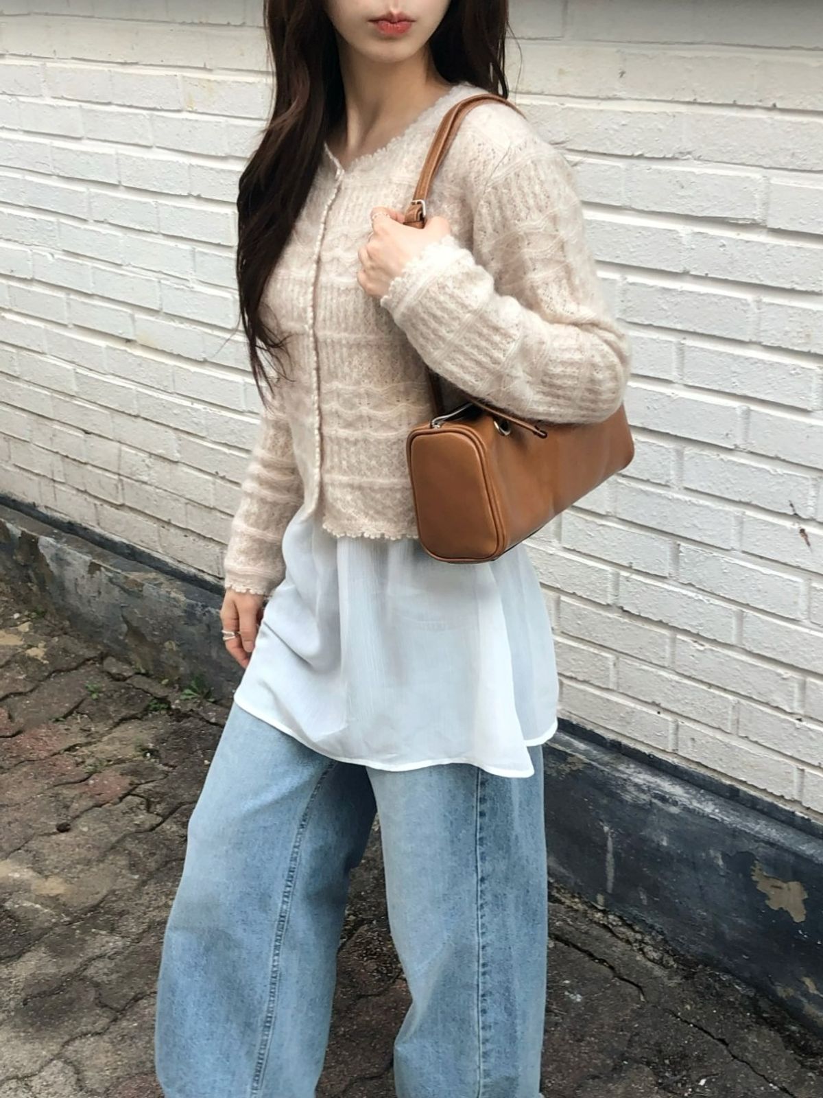 르니나(LENINA) DALENA scasi mohair knit cardigan_BEIGE