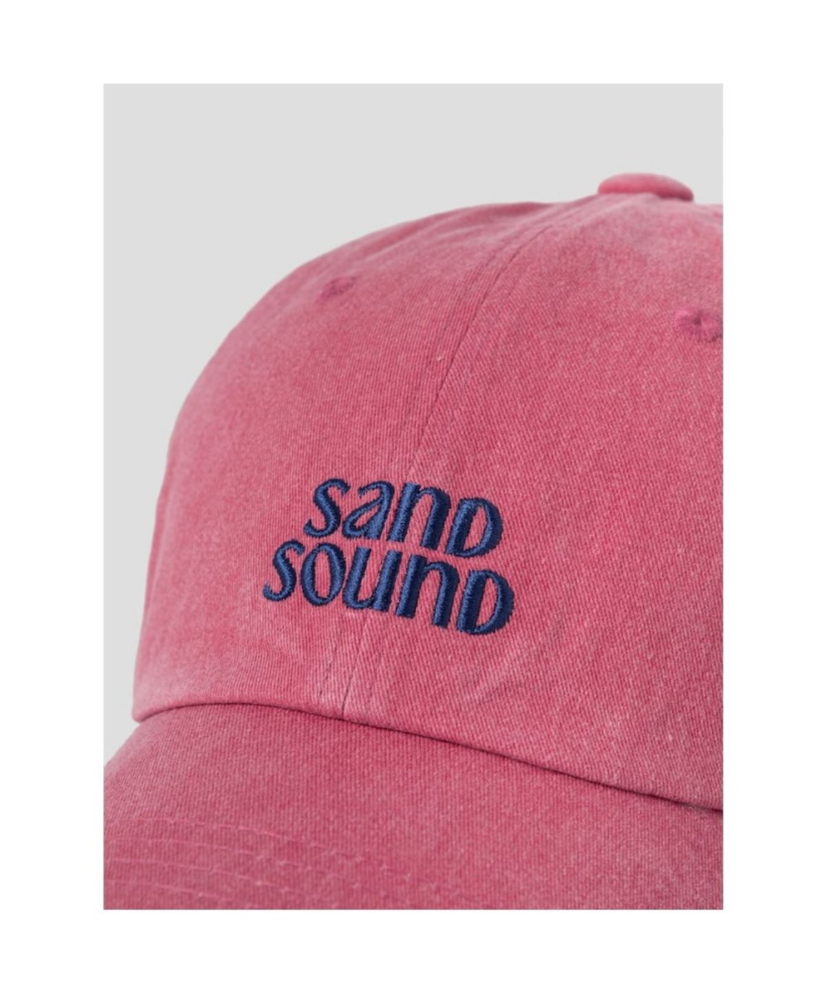샌드 사운드(SAND SOUND) (UNISEX) 스몰로고 볼캡  레드