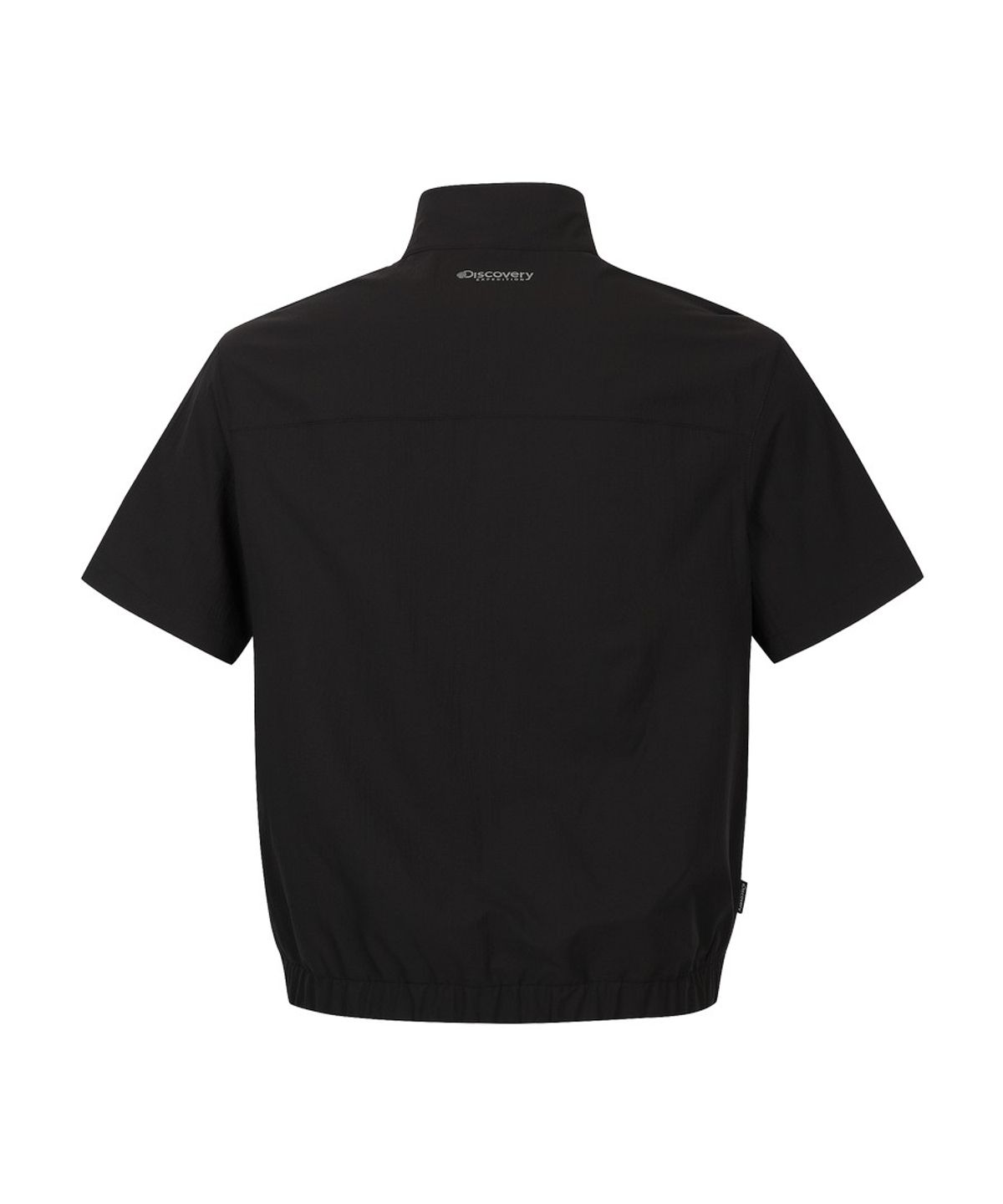 디스커버리 익스페디션(DISCOVERY EXPEDITION) 남성 시어서커 하이넥 반팔 집업 자켓 (BLACK)