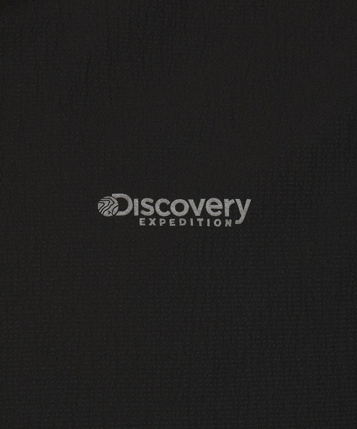 디스커버리 익스페디션(DISCOVERY EXPEDITION) 남성 시어서커 하이넥 반팔 집업 자켓 (BLACK)