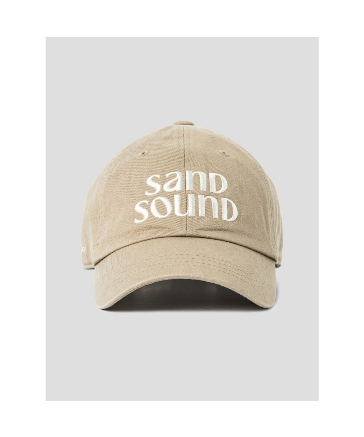 샌드 사운드(SAND SOUND) (UNISEX) Original Big Logo Cap  Sand Beige