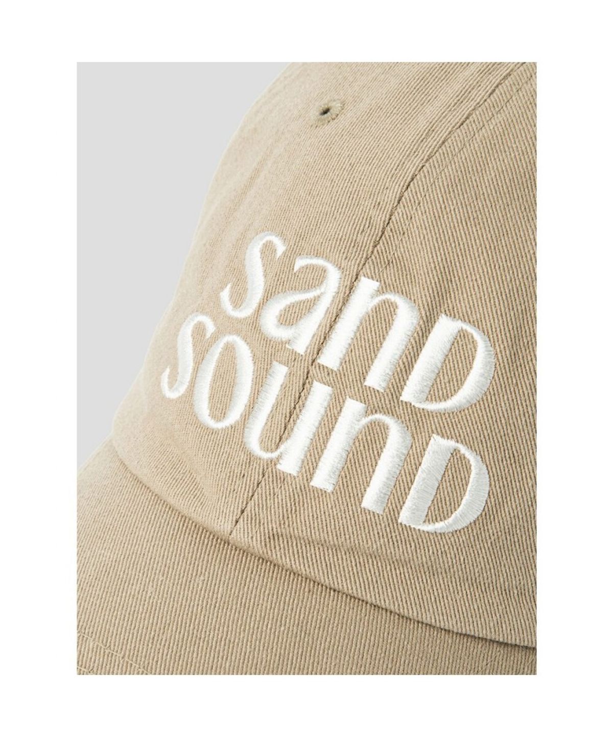 샌드 사운드(SAND SOUND) (UNISEX) Original Big Logo Cap  Sand Beige