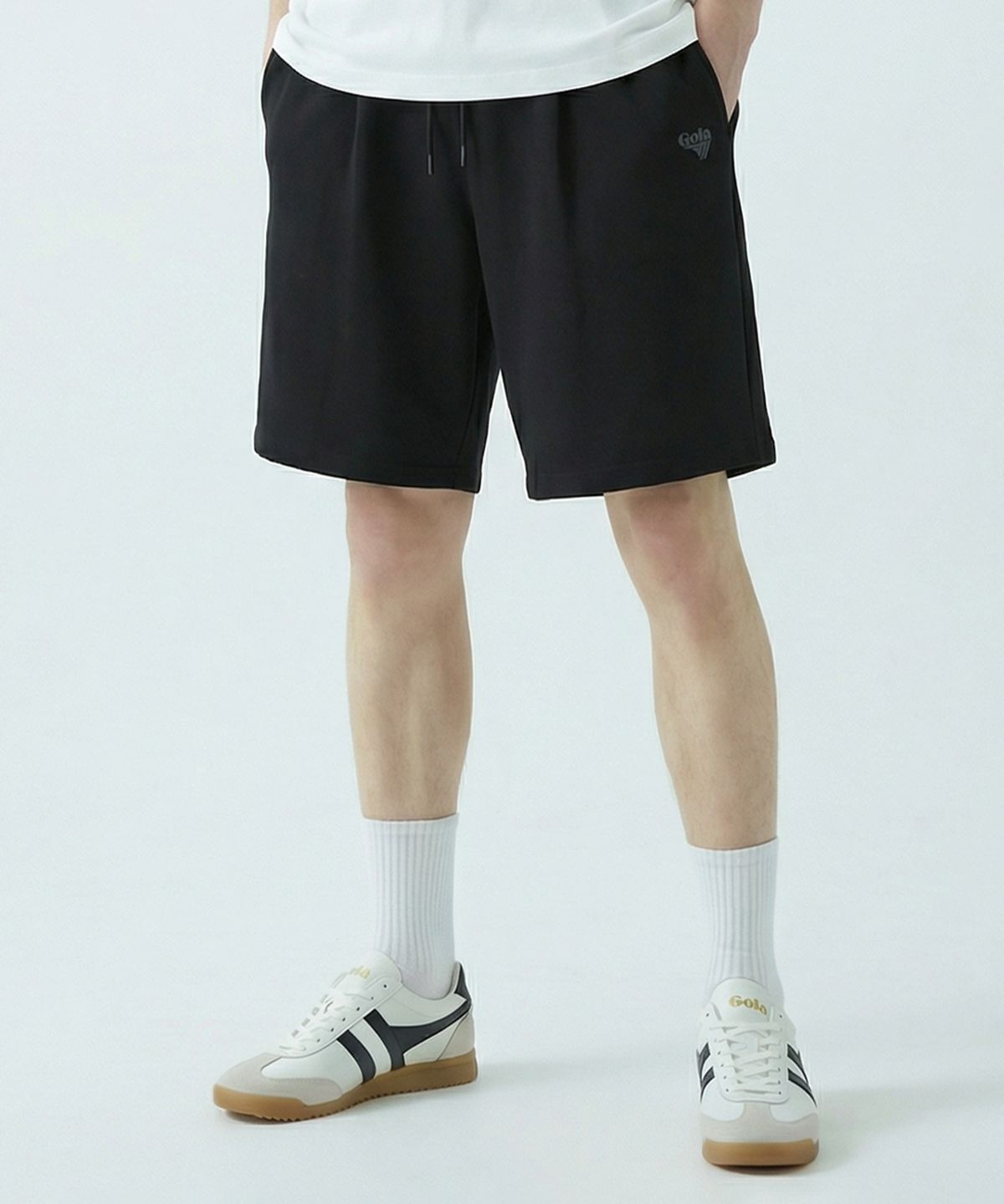 골라(GOLA) SWEAT SHORTS [BLACK]