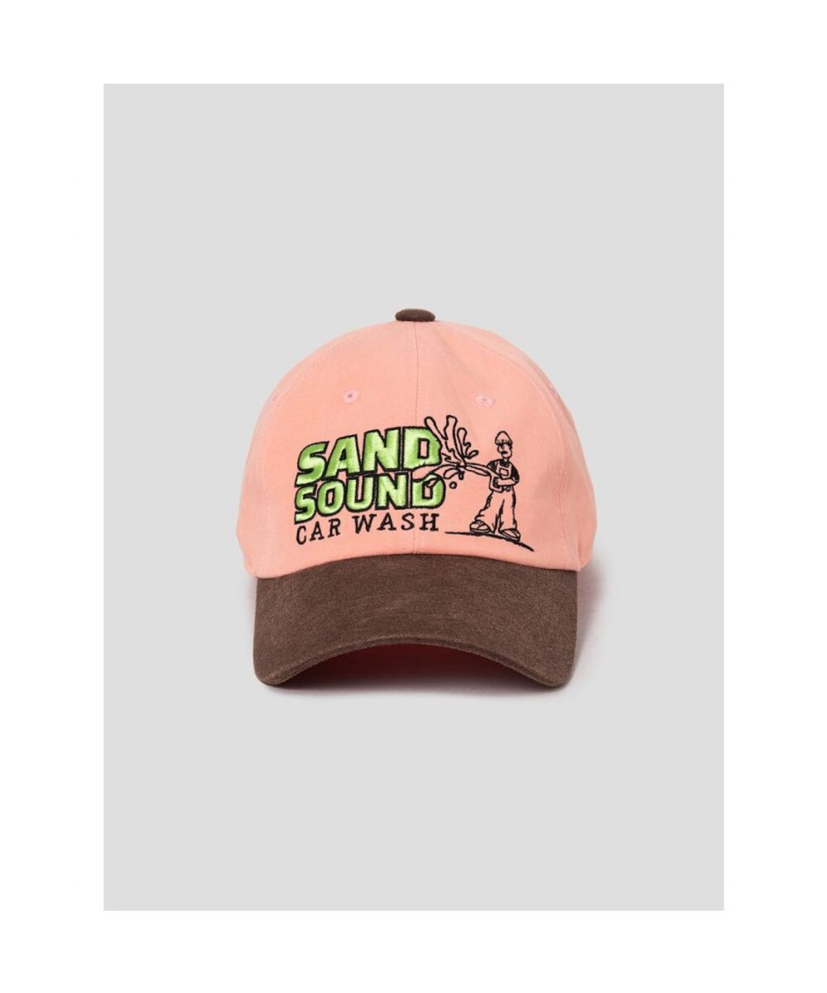 샌드 사운드(SAND SOUND) (UNISEX) Carwash Embroidery Ballcap  Orange