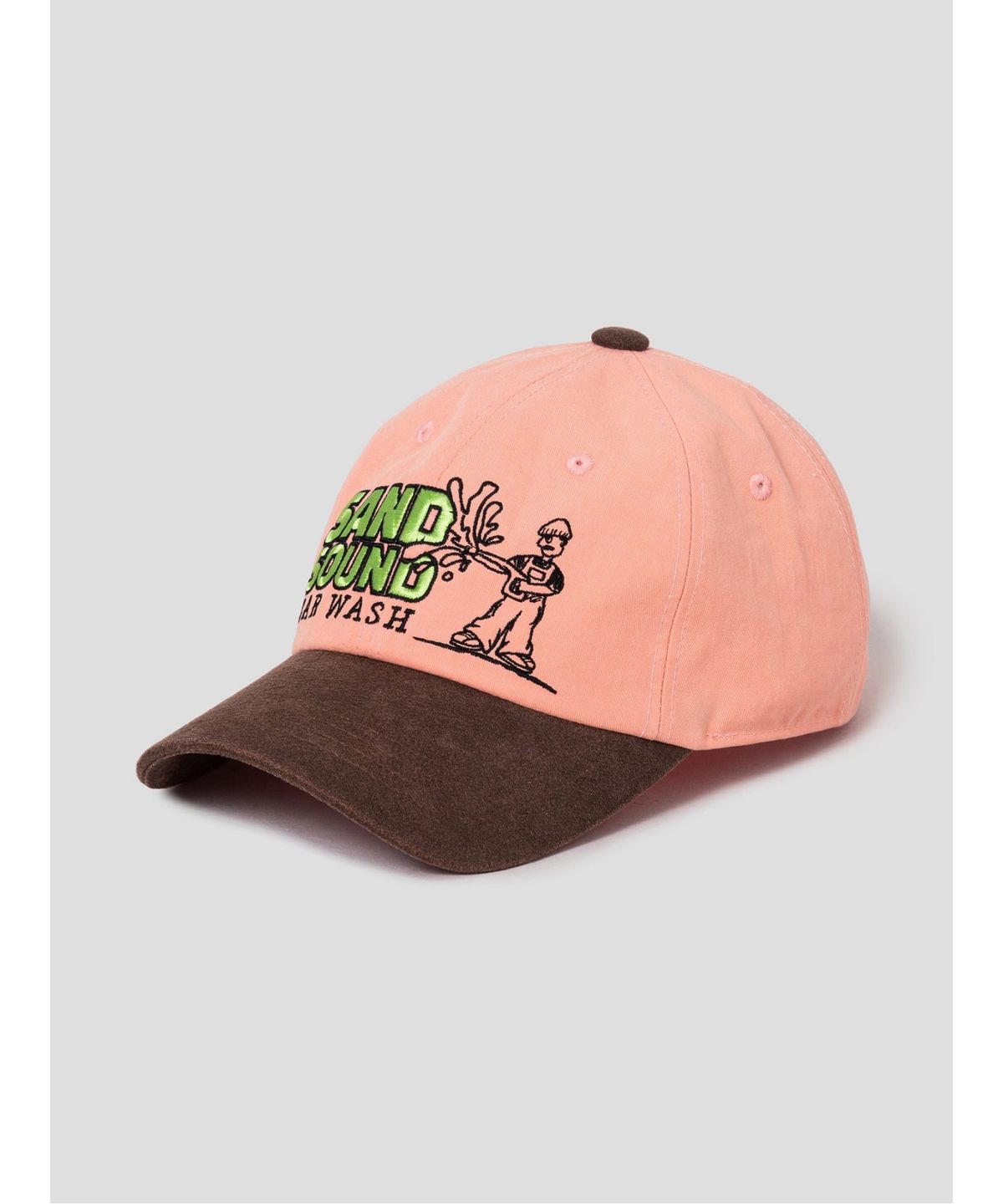 샌드 사운드(SAND SOUND) (UNISEX) Carwash Embroidery Ballcap  Orange