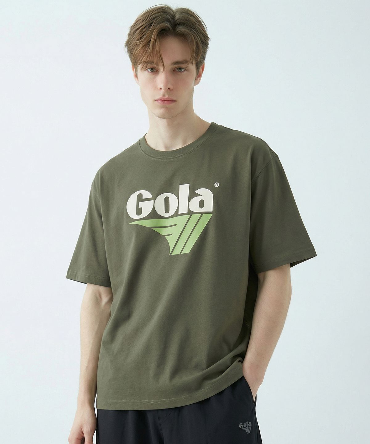 골라(GOLA) BIG LOGO T-SHIRT [KHAKI]
