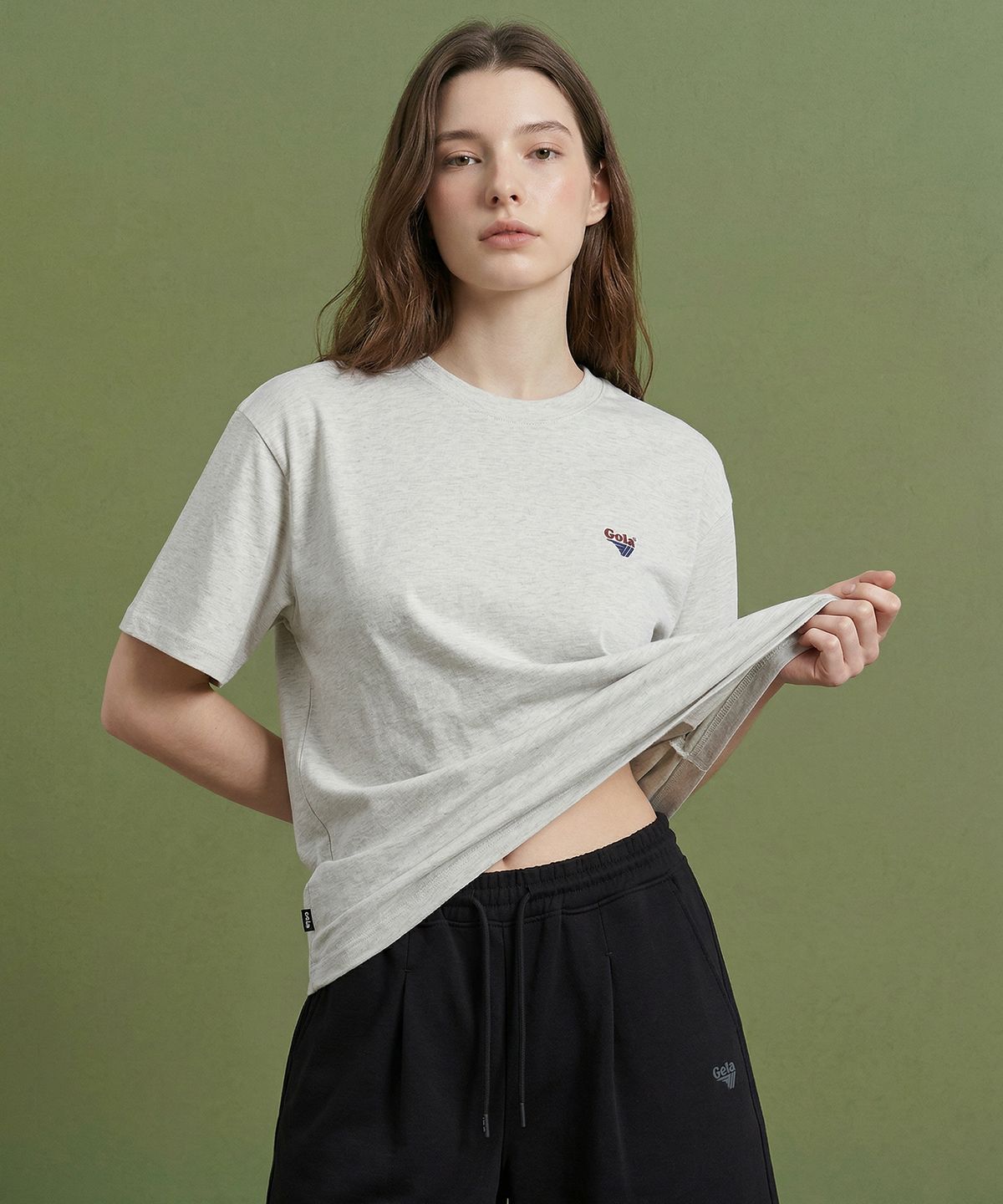 골라(GOLA) SMALL LOGO T-SHIRT [OATMEAL]
