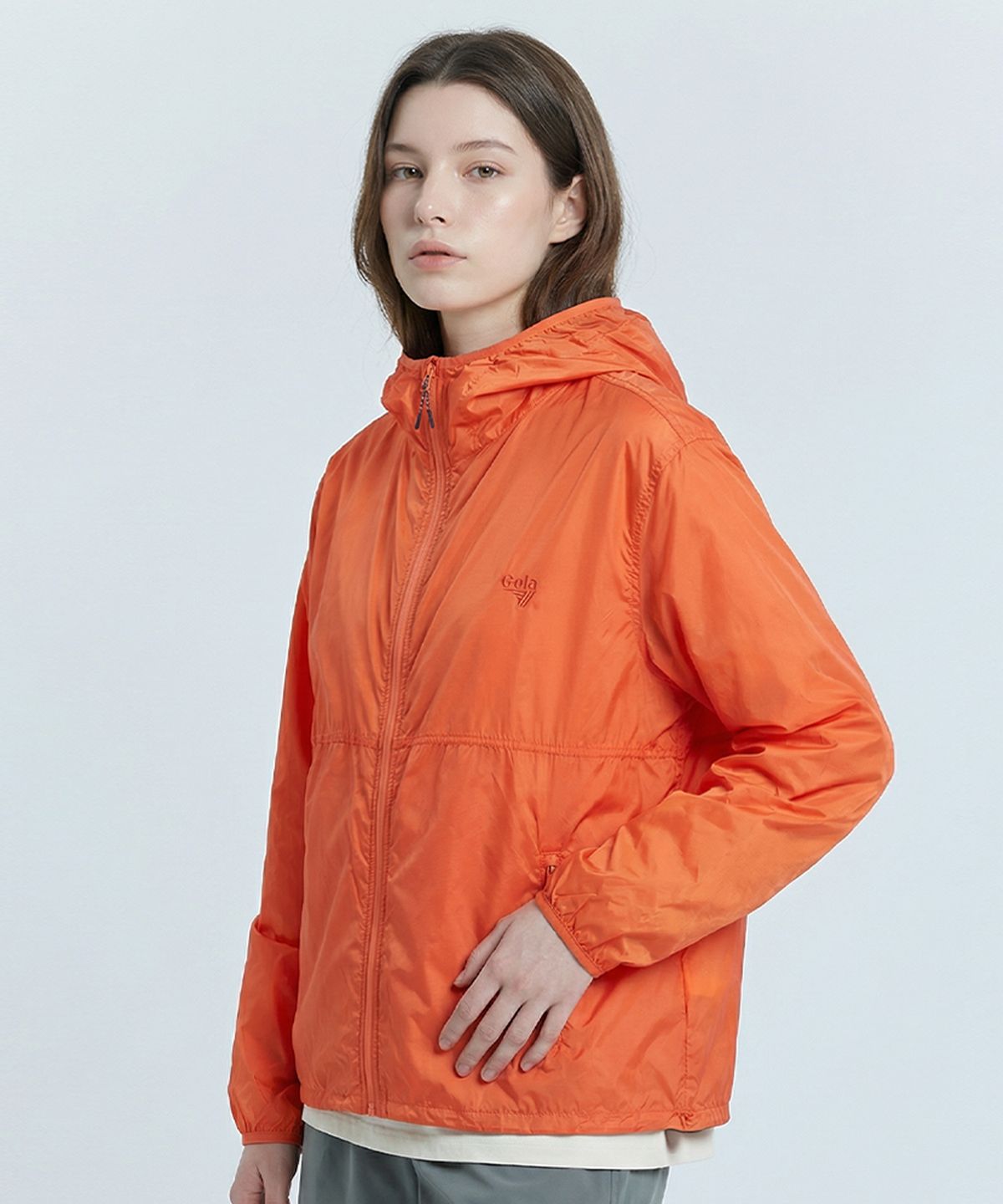 골라(GOLA) AIRWEIGHT PACKABLE WIND BREAKER [ORANGE]