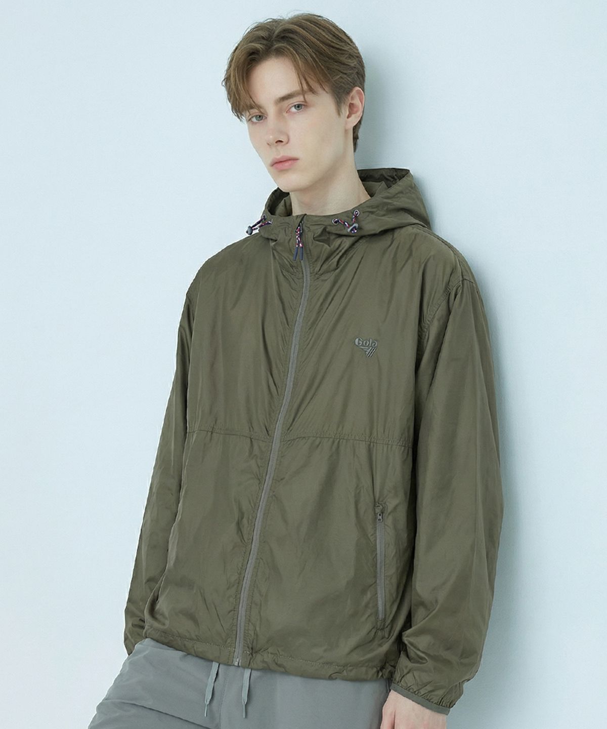 골라(GOLA) AIRWEIGHT PACKABLE WIND BREAKER [OLIVE GREEN]