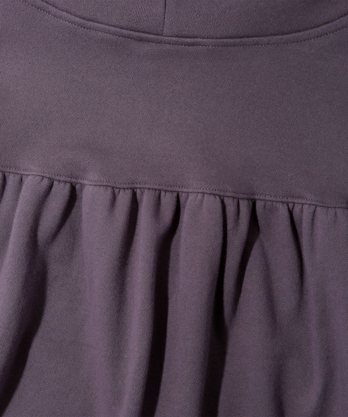 키지코(KIJIKO) ke106-Shirring Hooded Zip Up Purple