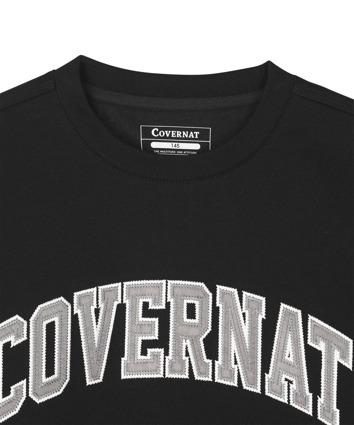 커버낫 키즈(COVERNAT KIDS) 아치로고 티셔츠 블랙 CK2602ST07BK