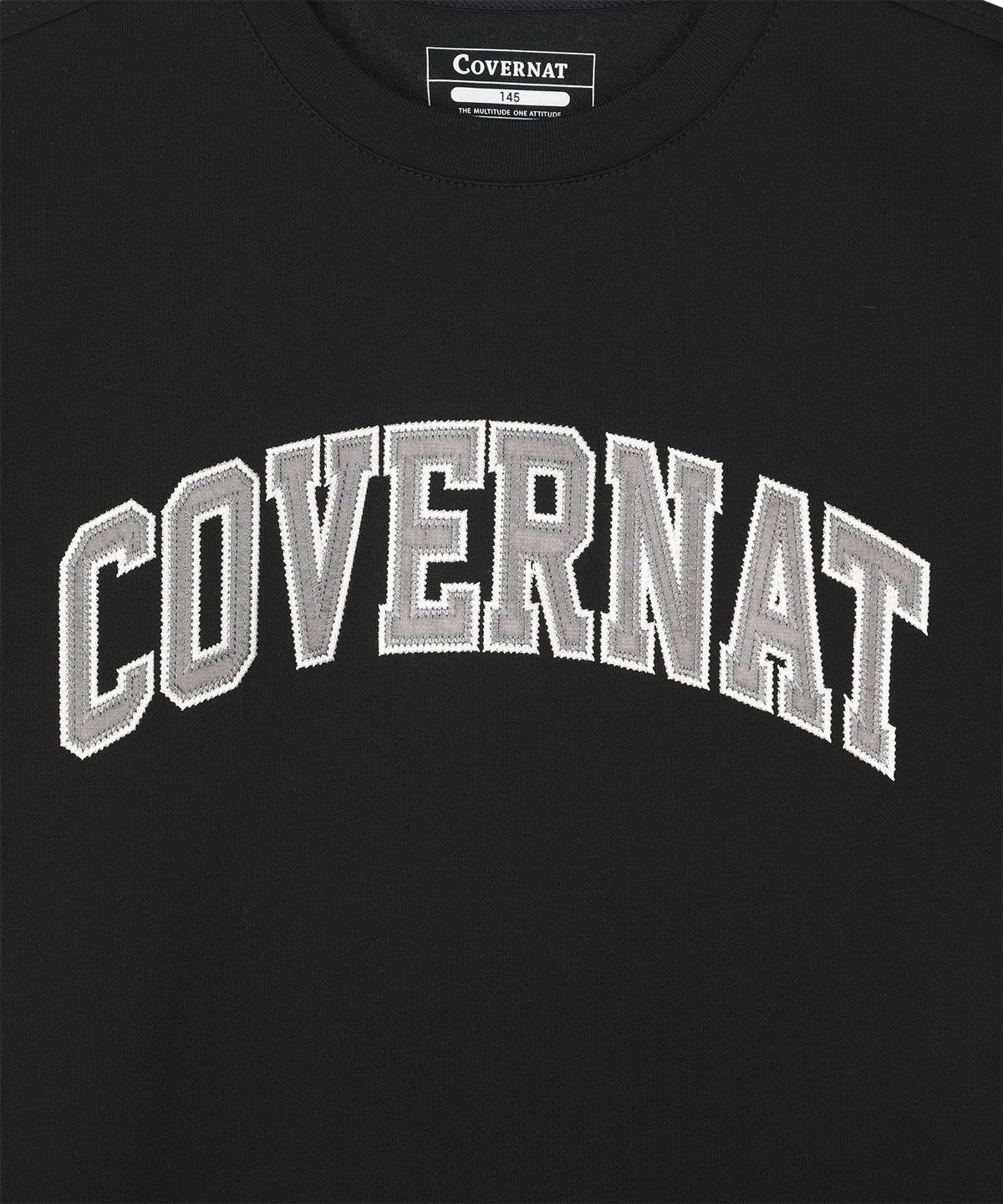 커버낫 키즈(COVERNAT KIDS) 아치로고 티셔츠 블랙 CK2602ST07BK