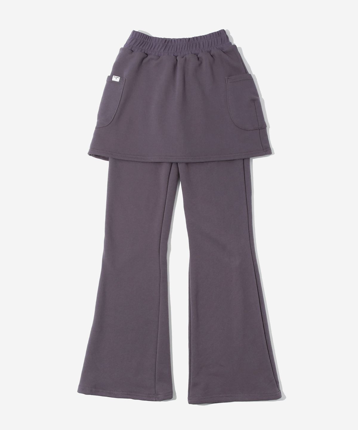 키지코(KIJIKO) ke611-Bootcut Skirt Pants Purple