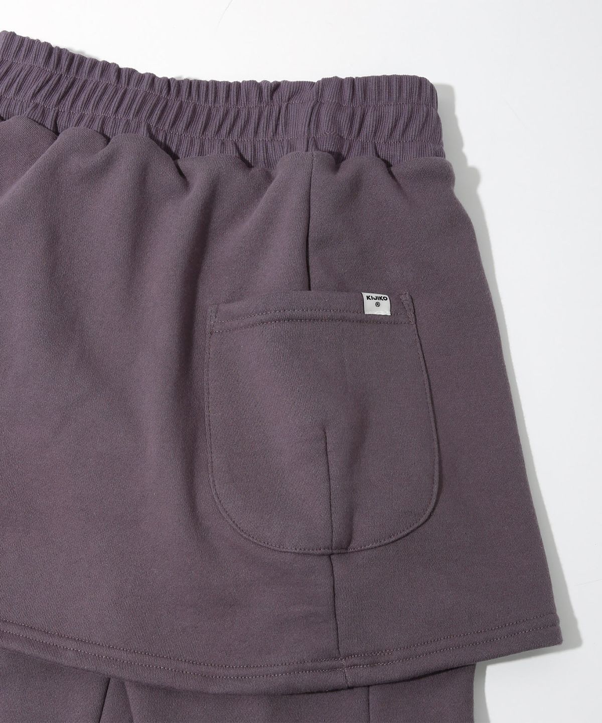 키지코(KIJIKO) ke611-Bootcut Skirt Pants Purple