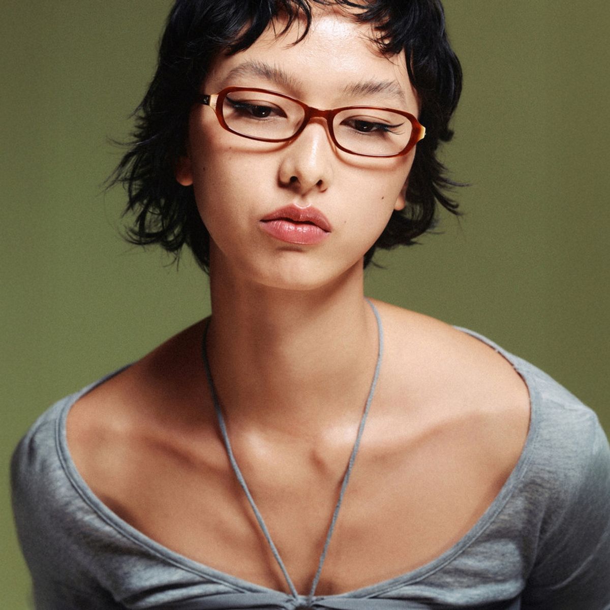 보니 클라이드(BONNIE CLYDE) 블론디 Blondie Layered Brown & Clear
