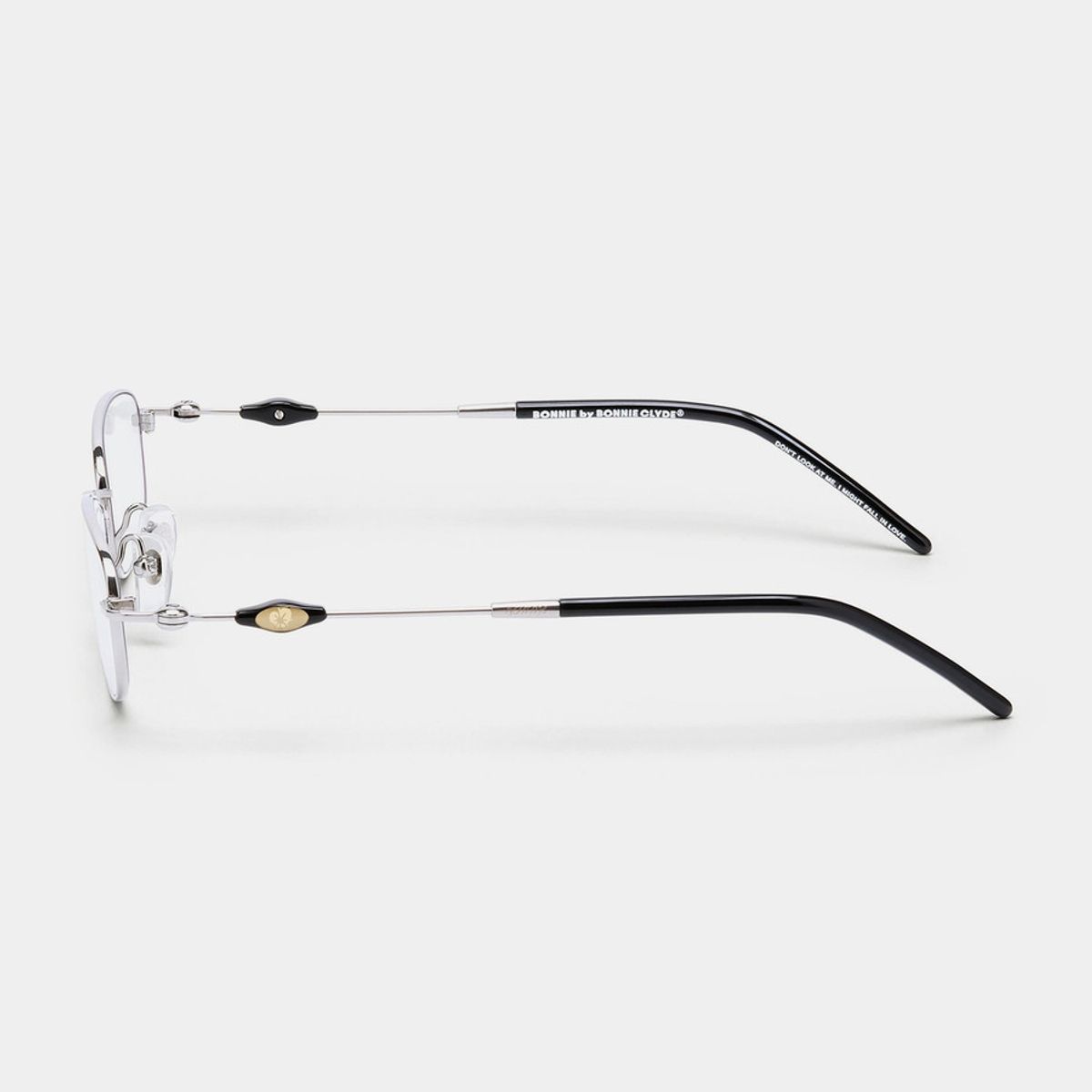 보니 클라이드(BONNIE CLYDE) 팁토 Tiptoe Silver Black & Clear Lens