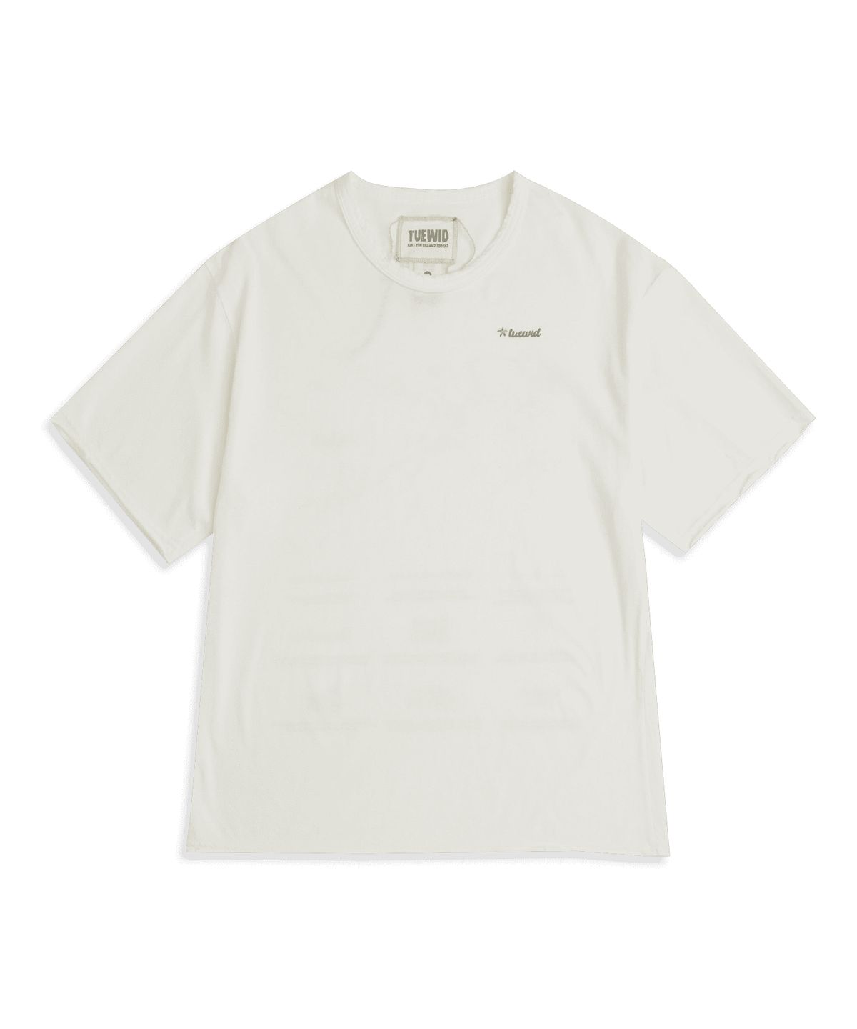 투위드(TUEWID) Tuewid summer shake souvenir tee in white