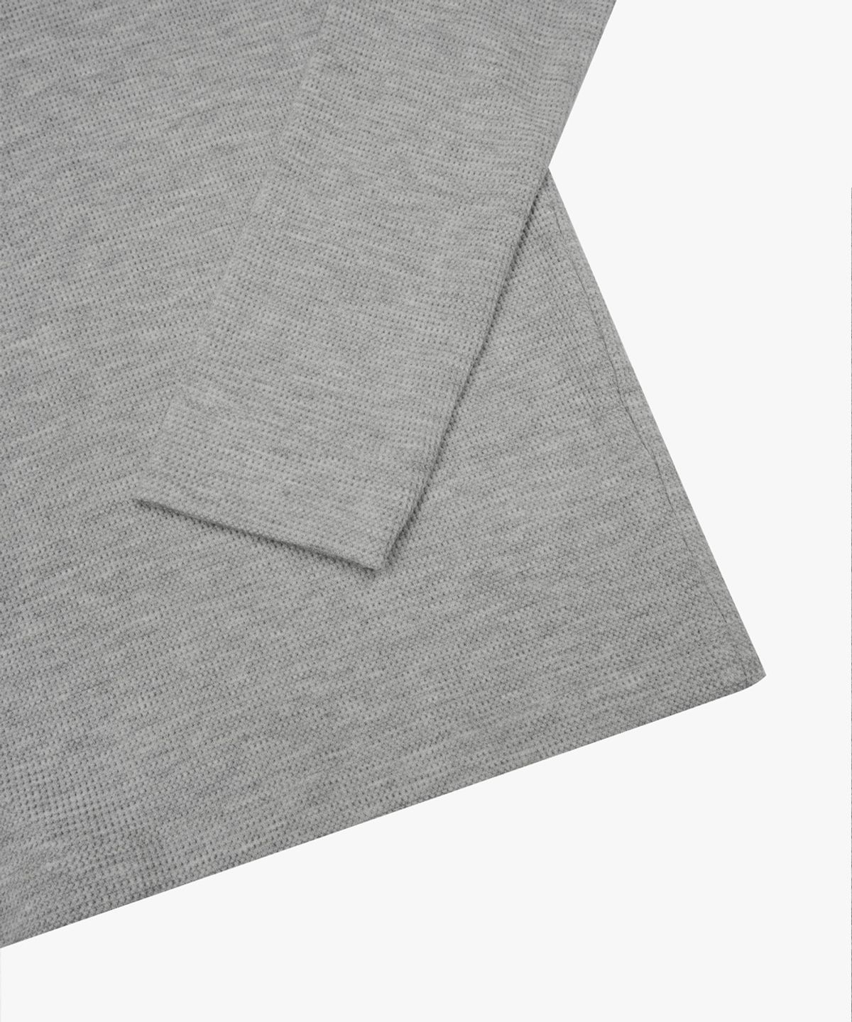 38컴온커먼(38COMEONCOMMON) Waffle Regular Long Sleeve (Melange Gray)
