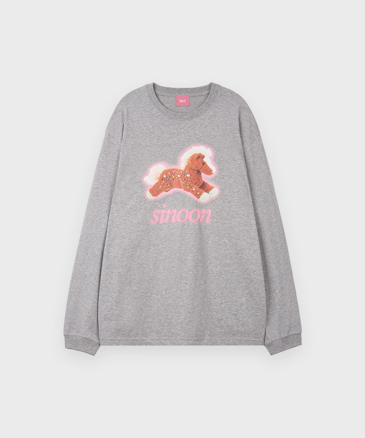 시눈(SINOON) Horse Beads Long Sleeve (Melange Grey)