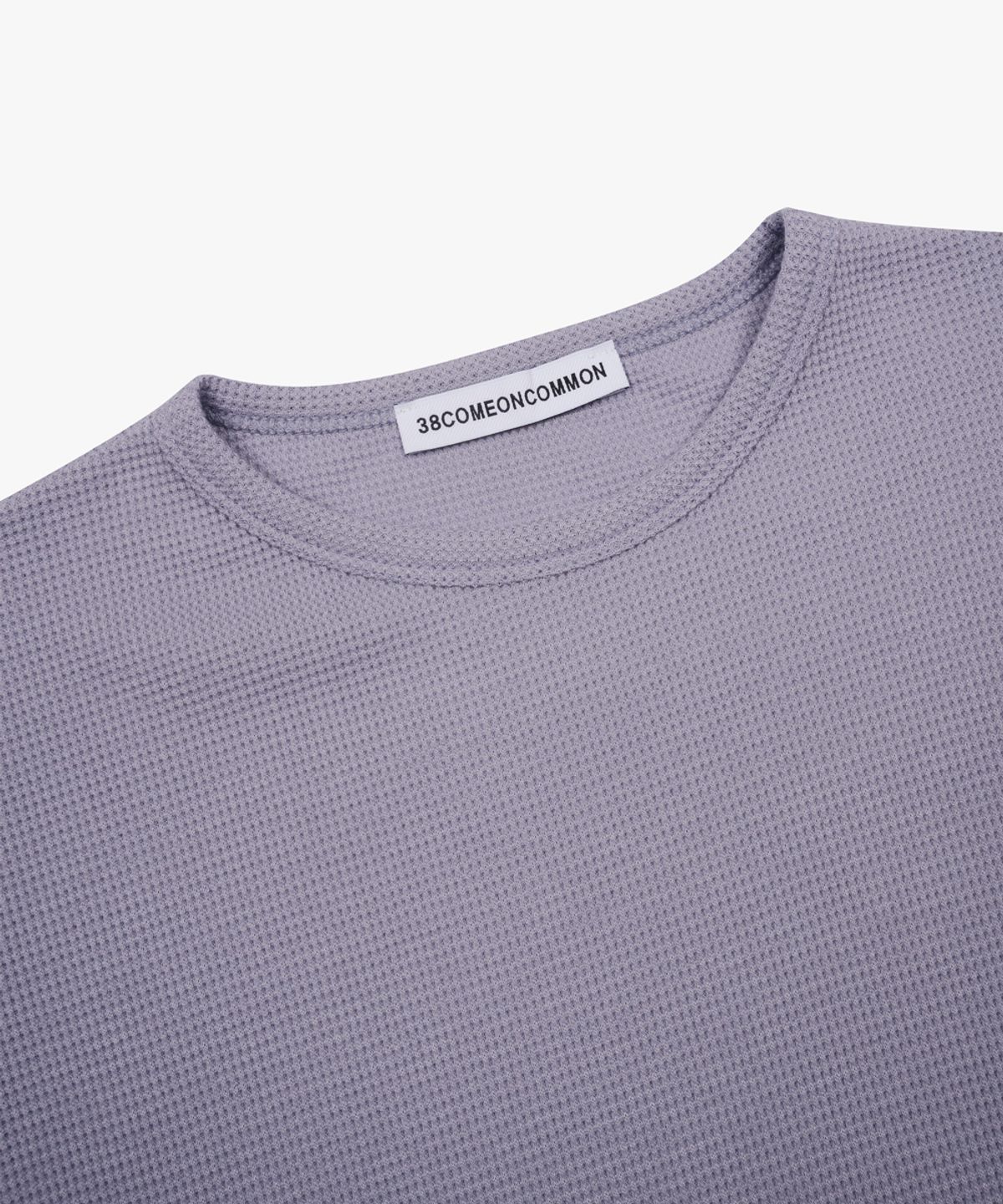 38컴온커먼(38COMEONCOMMON) Waffle Regular Long Sleeve (Lavender)