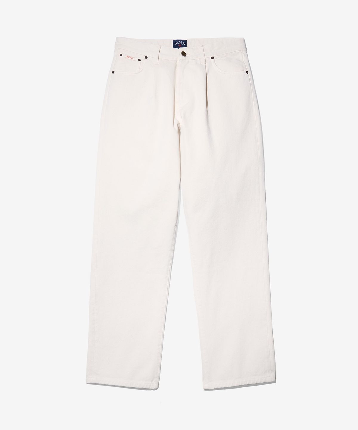 노아(NOAH) (U) 브러시드 플리츠 진 내추럴 BRUSHED COTTON PLEATED JEANS NATURAL