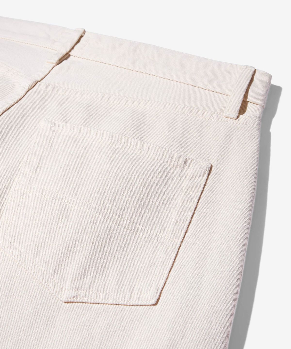 노아(NOAH) (U) 브러시드 플리츠 진 내추럴 BRUSHED COTTON PLEATED JEANS NATURAL